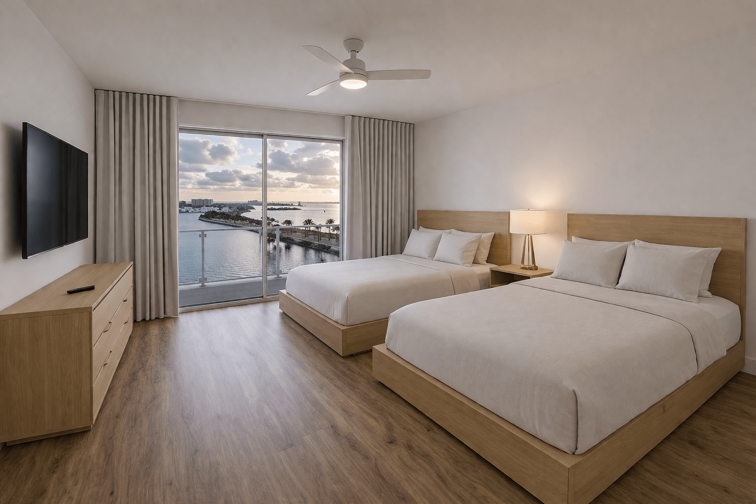 2 Bedroom Bay View Corner Suite Upper Floor
