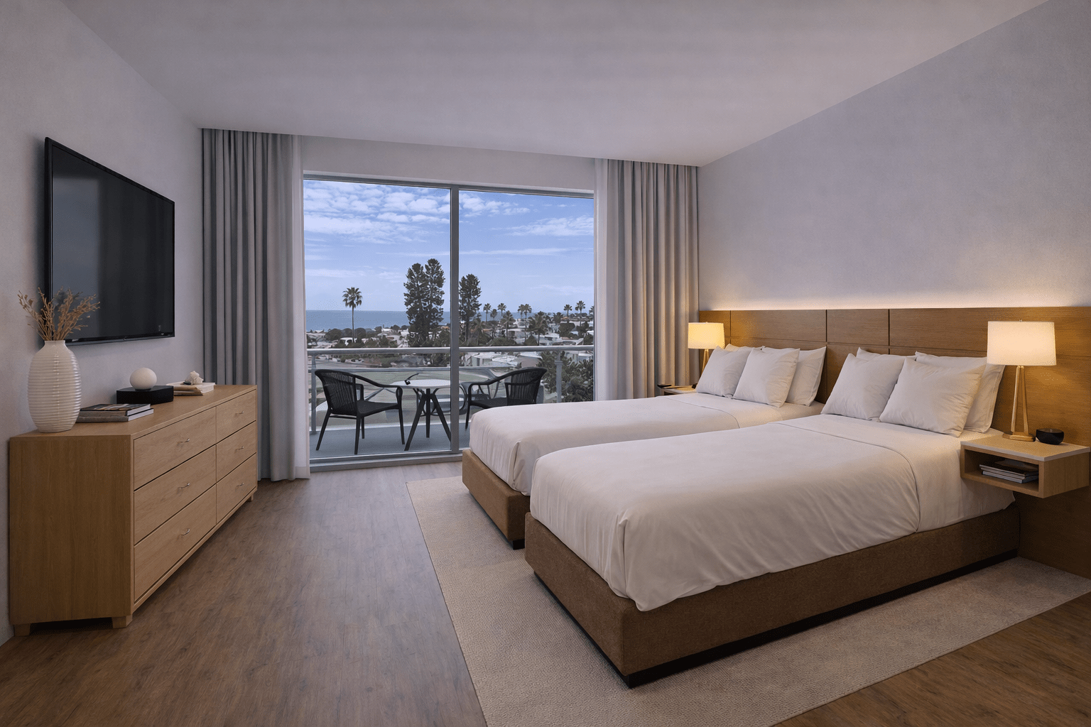 2 Bedroom Corner Suite Lower F. 2 queen